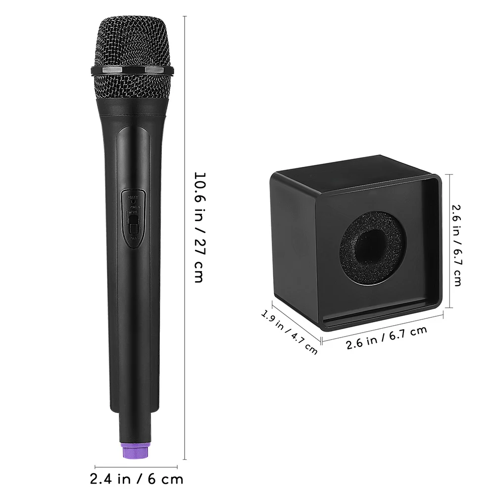 2Pcs Fake Microphones Portable Pretend Mic Small Plastic Karaoke Prop Kids Party Performance Role Simulation Portable Microphone