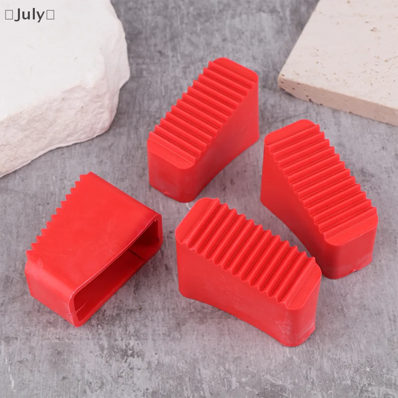 Couvre-pieds d'échelle polyvalents, 4 pièces, couvre-jambes d'échelle antidérapants, coussinets d'échelle en caoutchouc, manchon isolant