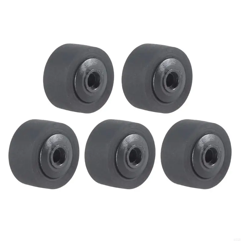 H55F 5Pcs Rubber Video Recorder Pinch Roller Bearing Roller for Video Pressure Pulley