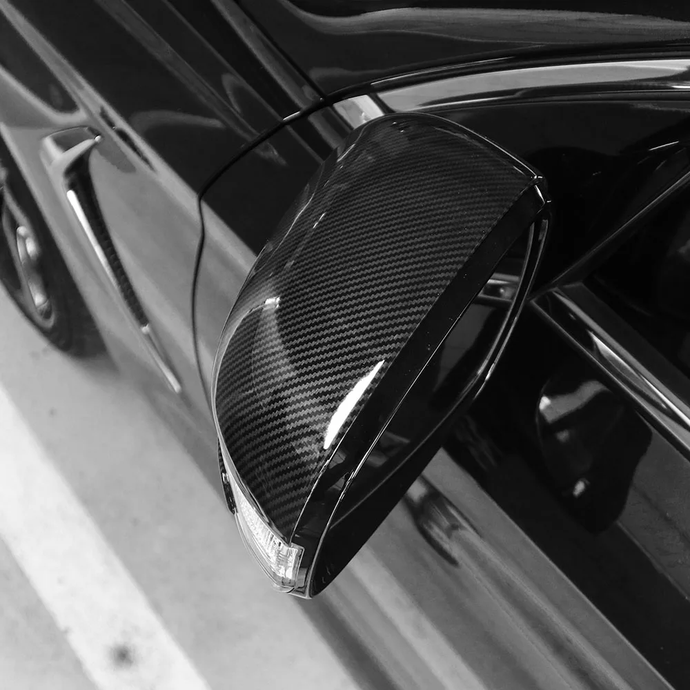 For Genesis G70 2019-2026 Car Tuning Carbon Fiber Rearview Mirror Decoration Cover Trim Exterior Accessories