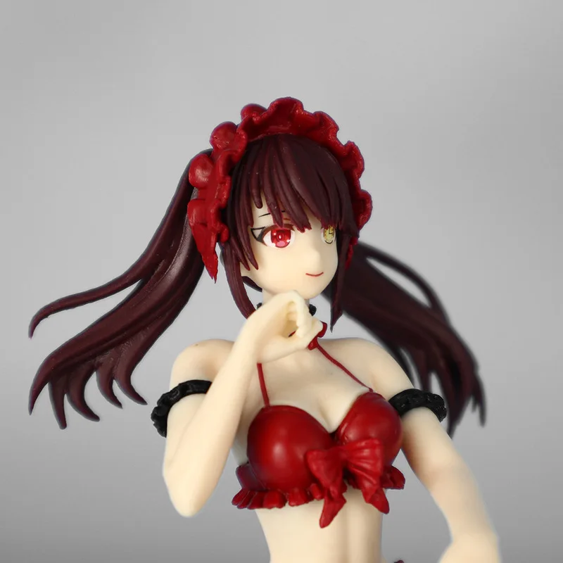 Anime Figure Tokisaki Kurumi Date A Live Swimsuit Noodle Stopper Sitting Pose Pvc Model Car Decor Desktop Ornament Birthday Gift - view 2