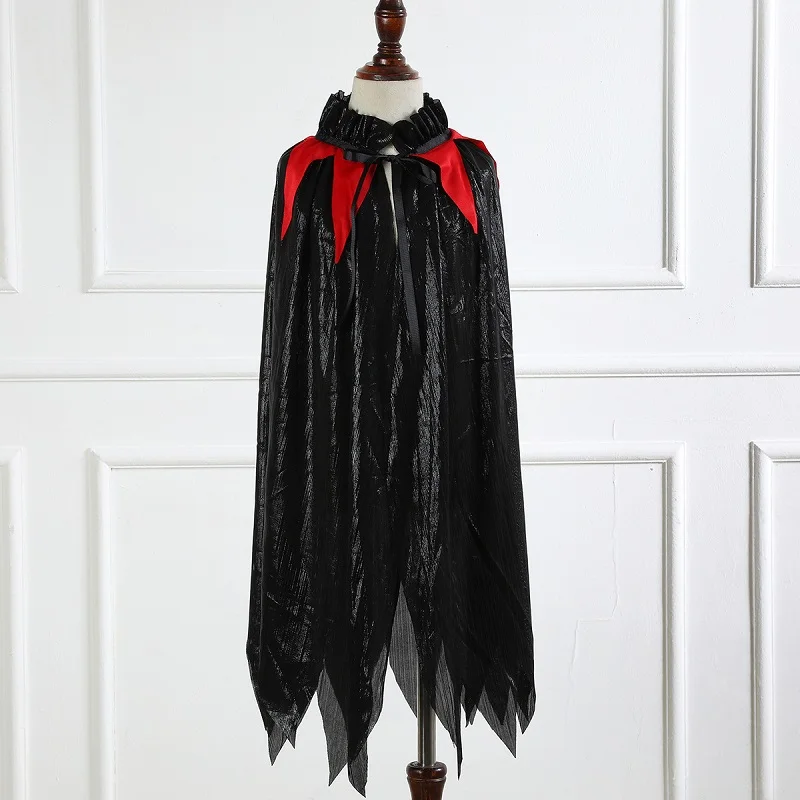 

Children Halloween Costume Witch Cloak Cape And Hat Magic Wands Children Boys Magician Costume Halloween Party Cosplay Sales