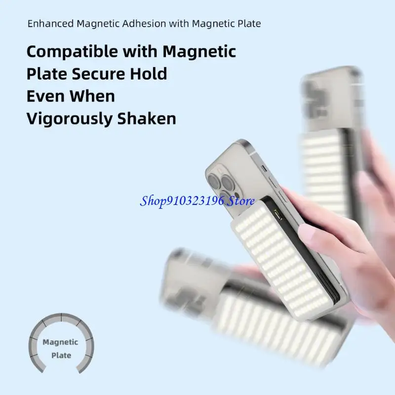 Q1JF 160 LED جذاب إرفاق ضوء الهاتف 95 CRI /2500K/9000K اللمس يعتم 3 ساعات وقت التشغيل لحامل الكاميرا البث المباشر