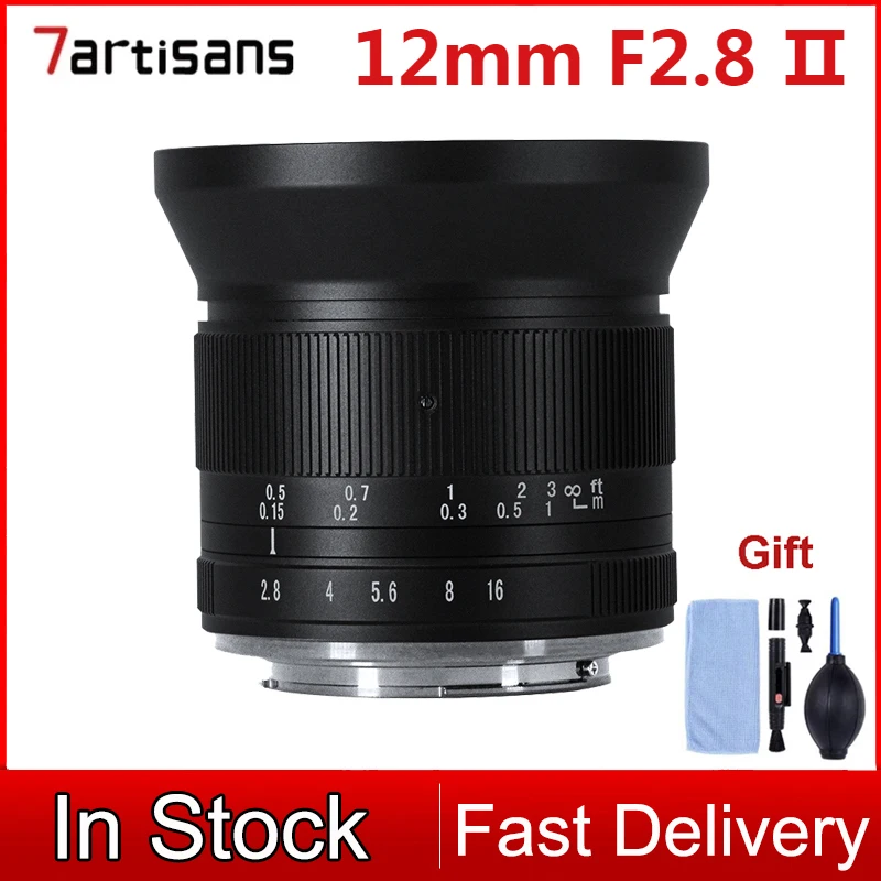 

7artisans 12mm F2.8 II APS-C Ultra Wide Angle and Anti-distortion Lens For Sony E Fuji XF Canon EOS-M Canon RF Nikon Z M4/3