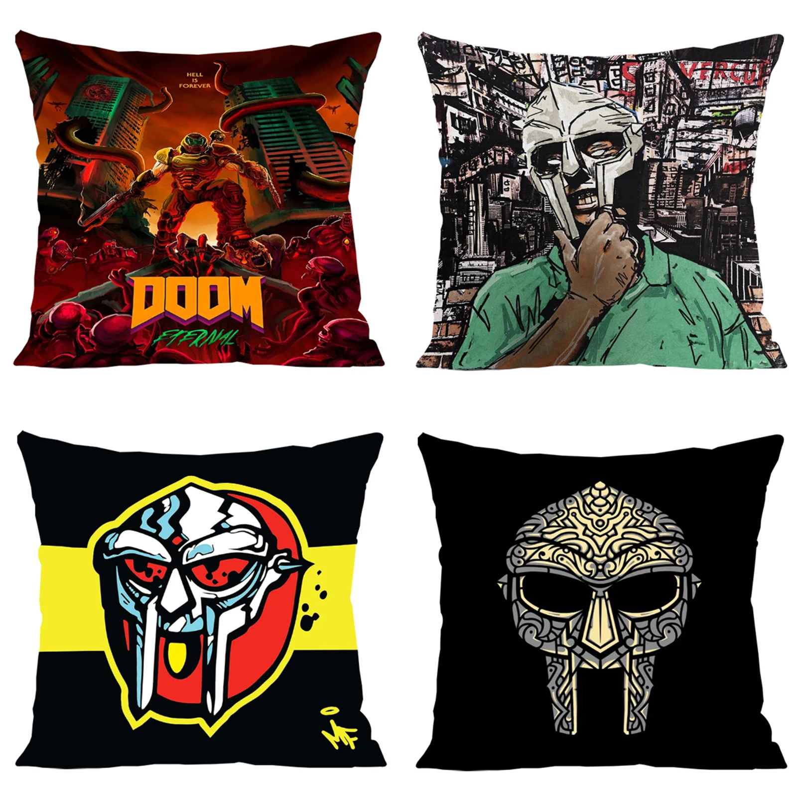 

MF DOOM Luxury Cushion Cover for Pillow Cases 45x45 Decorative Pillowcase 40x40 Covers for Bed Pillows Aesthetic Room Decoration