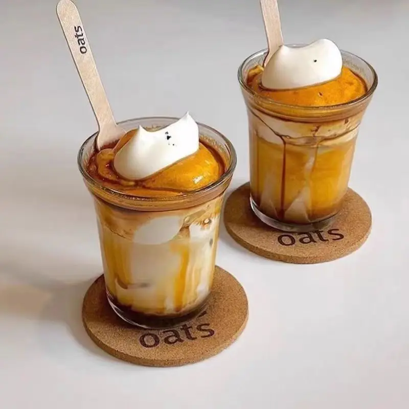 

Белая кофейная чашка, итальянская стеклянная кружка Latte Art, простая чашка в стиле ретро Dirty Iced Americano