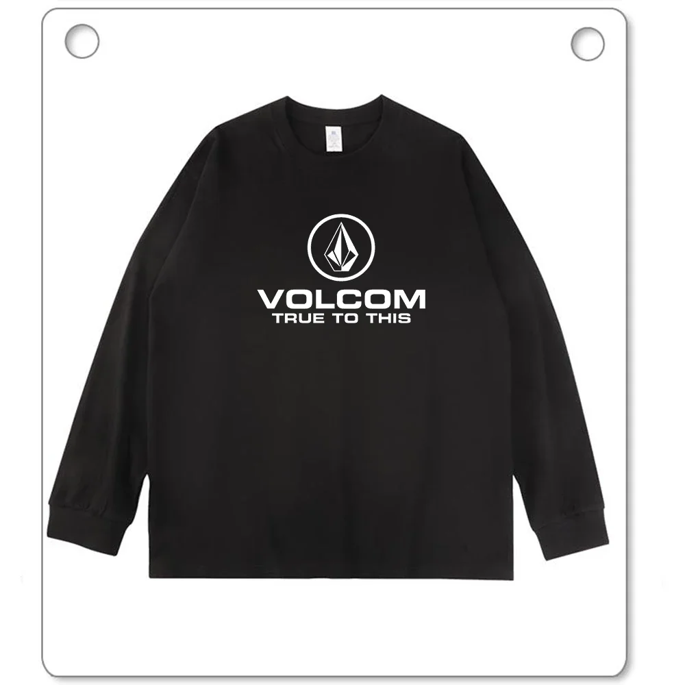 100% Cotton Long Sleeve T-Shirt Men Solid Basic Crew Neck Soft Casual Top view 2