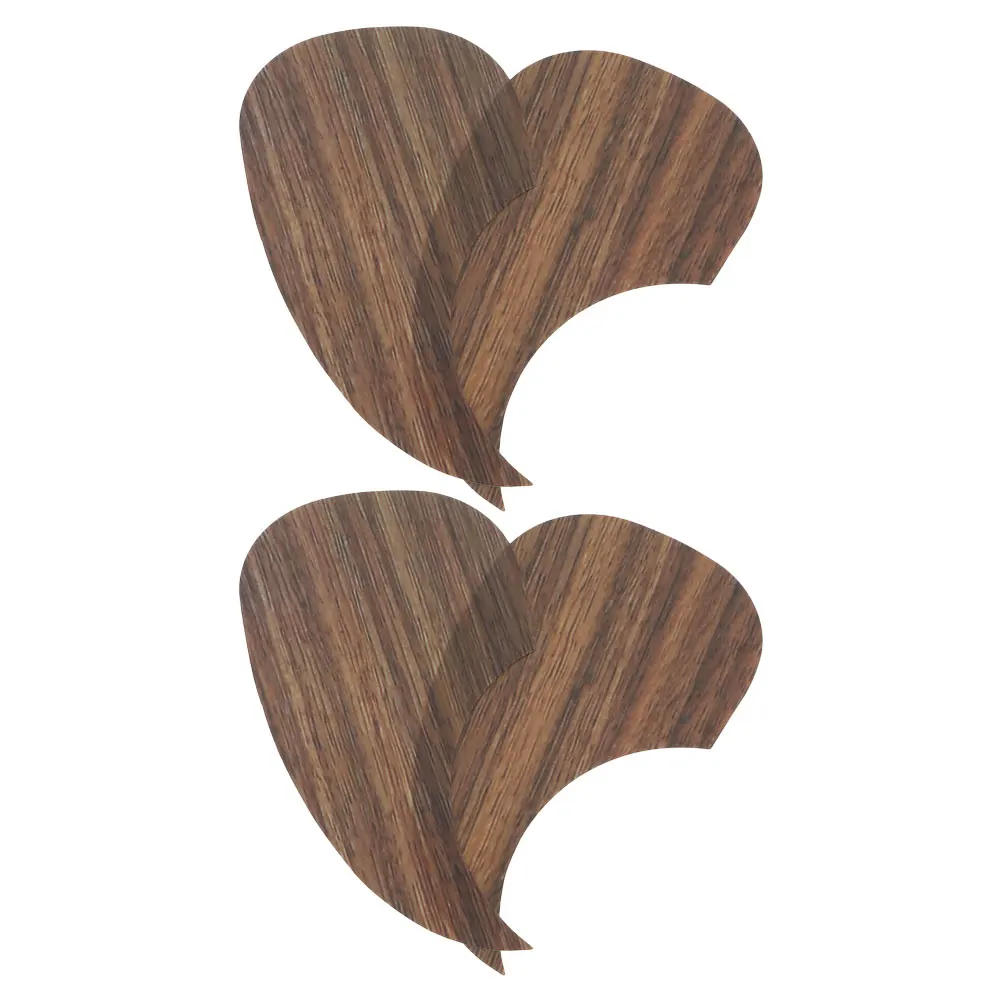 

4pcs Acoustic Wood Grain Protective Plate Scratch Resistant Guard Folk Guitar Replacement Lightweight Decorative Guard