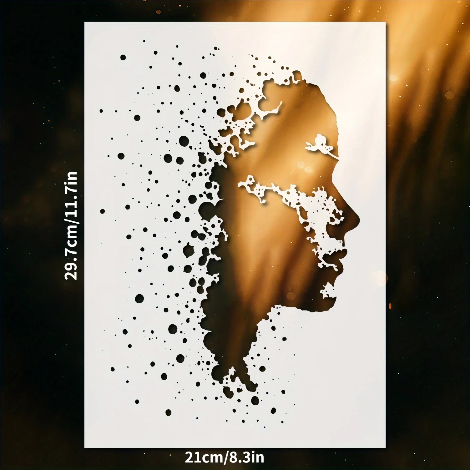 A4 29 *21cm Abstract Women DIY Stencils Wall Painting Scrapbook Coloring Embossing Album Decorative Paper Card Template,wall