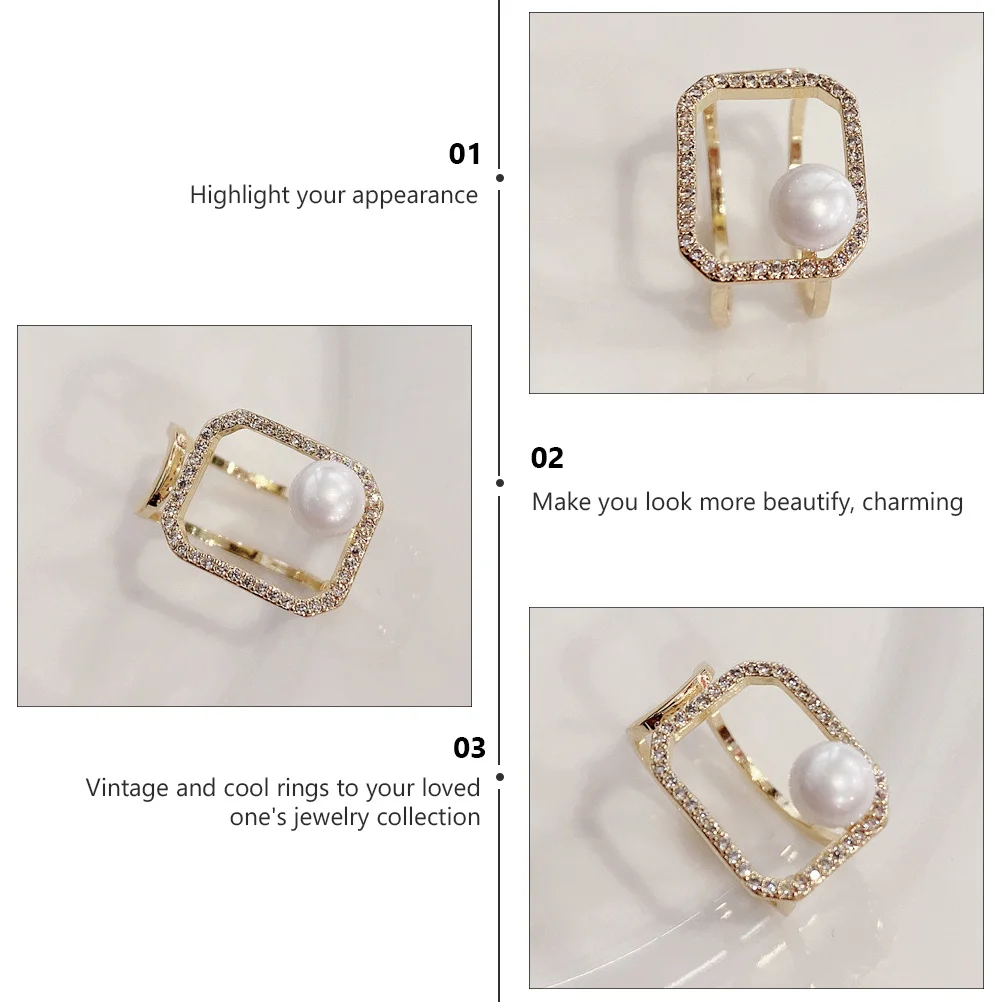 Open Pearls Rings A…