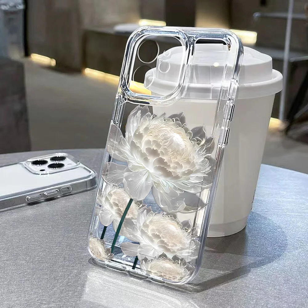 

Чехол для телефона с цветком лотоса для Samsung A55 A56 5g A54 Case S25 Ultra S23 S24 FE A35 A52 A15 A24 A53 A25 A32 A16 A26 A36 A06 Cover