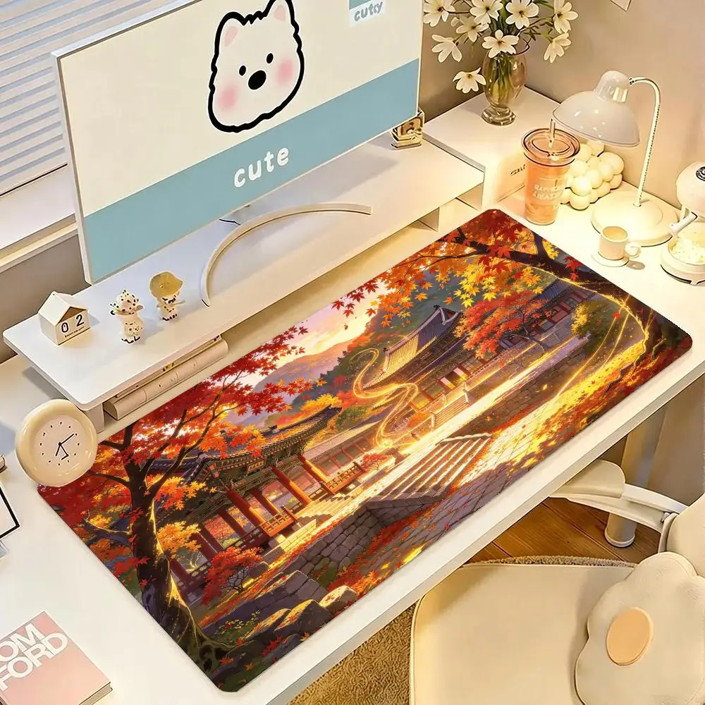 Deep Sea Palace Jellyfish Gaming Mouse Pad Precision Tracking Smooth Cloth Surface For Fantasy Dorm