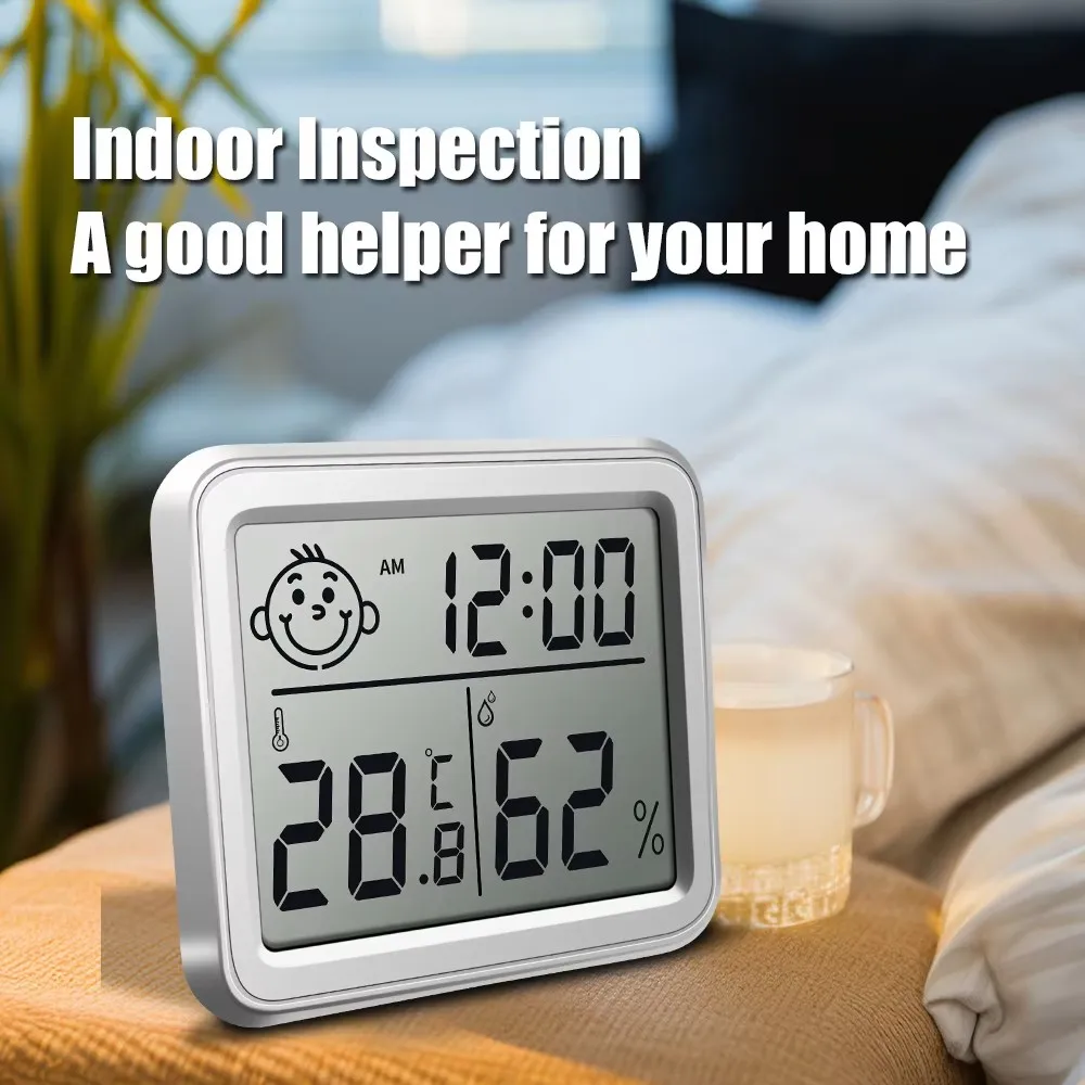Bluetooth Digital Thermometer Hygrometer LCD Indoor Electronic Temperature Humidity Meter Sensor Weather Station