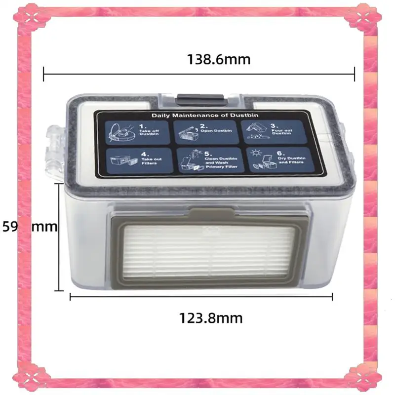 

24-Hour Delivery Dust Box Replacement For MAMNV BR150/BR151, MANVINS G20, GTTVO BR150/BR151, ONSON BR150/BR151 Robot Cleaner Wat