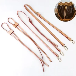 Leather Bag Strap Drawstring Shoulder Crossboday Strap Replacement Belt for Bucket Bag Women Customized Handbag Handles