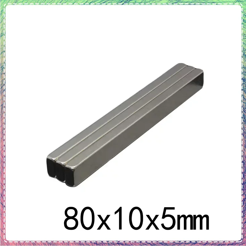 

Неодимовый магнит, 80x10x5 мм, N35, большой фотомагнит, 80x10x5 мм, Постоянный NdFeB, сильные магниты 80x10x5 мм