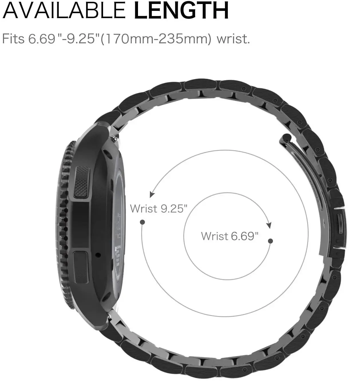 14 16 18 20 22 24mm Quick Release Stainless Steel & Milanese Watch Strap Metal Folding Watch Buckle Universal Watch Accessories - Image 3