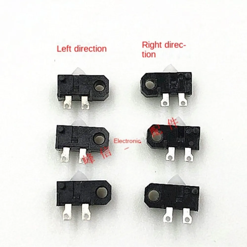 Left And Right Direction 2-foot Detection Switch Normally Open Micro Travel Limit Silent Switch Mute Micro-motion With Hole