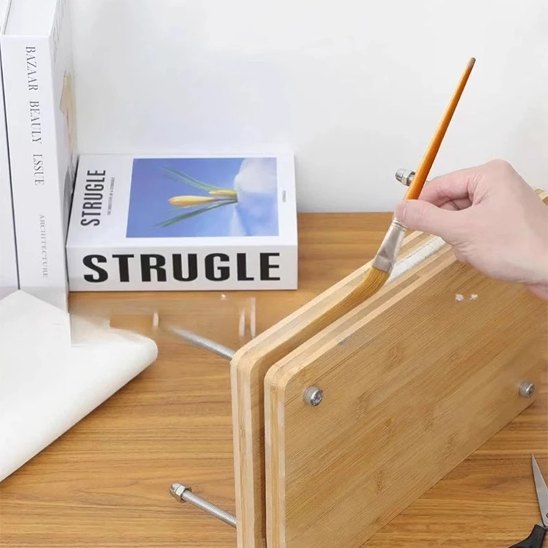 

Пресс для переплета, деревянный пресс для книг, плоский пресс для бумаги, инструмент для переплета книг для офисного рабочего стола, сделай сам, переплетные этикетки для документов