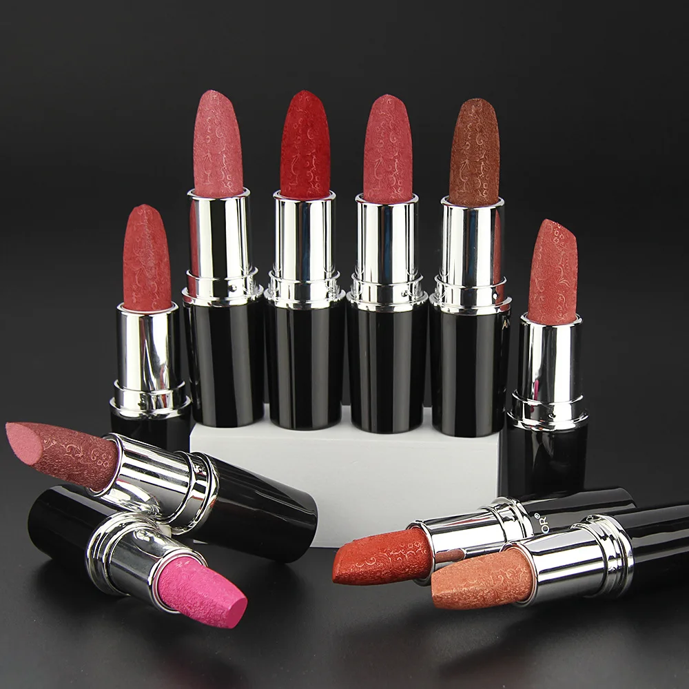 Perlglanz-Lippenstifte in 10 Farben, kein Farbverlust, kein klebriger Becher, langanhaltender, feuchtigkeitsspendender und feuchtigkeitsspendender, farbverschiebender Lippenstift