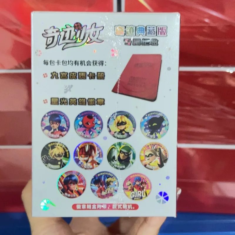 Miraculous Ladybug Figure Miracle Collection Ladybug Cat Noir Trading Card Character Art Style Collectible Card Toy