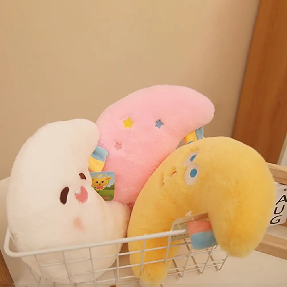Muñeco de peluche de alta calidad con forma de luna y estrella, muñeco de peluche de dibujos animados, almohada para dormir de 8 pulgadas