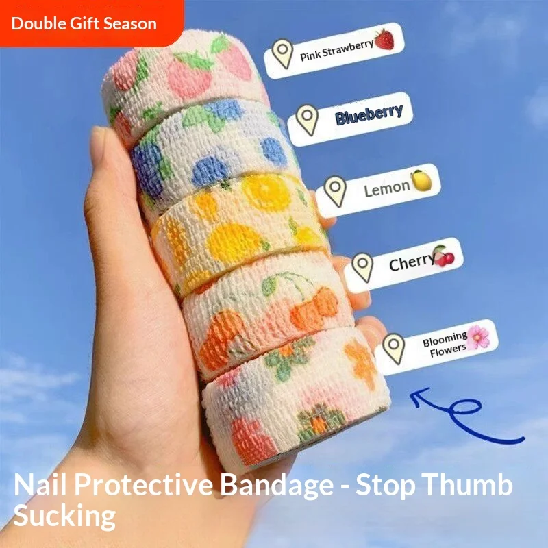 3/7/9PCS Star Heart Self‑Adhesive Finger Wrap Tape Breathable Flexible Anti‑wear Protective Bandage for Nail Art Manicure