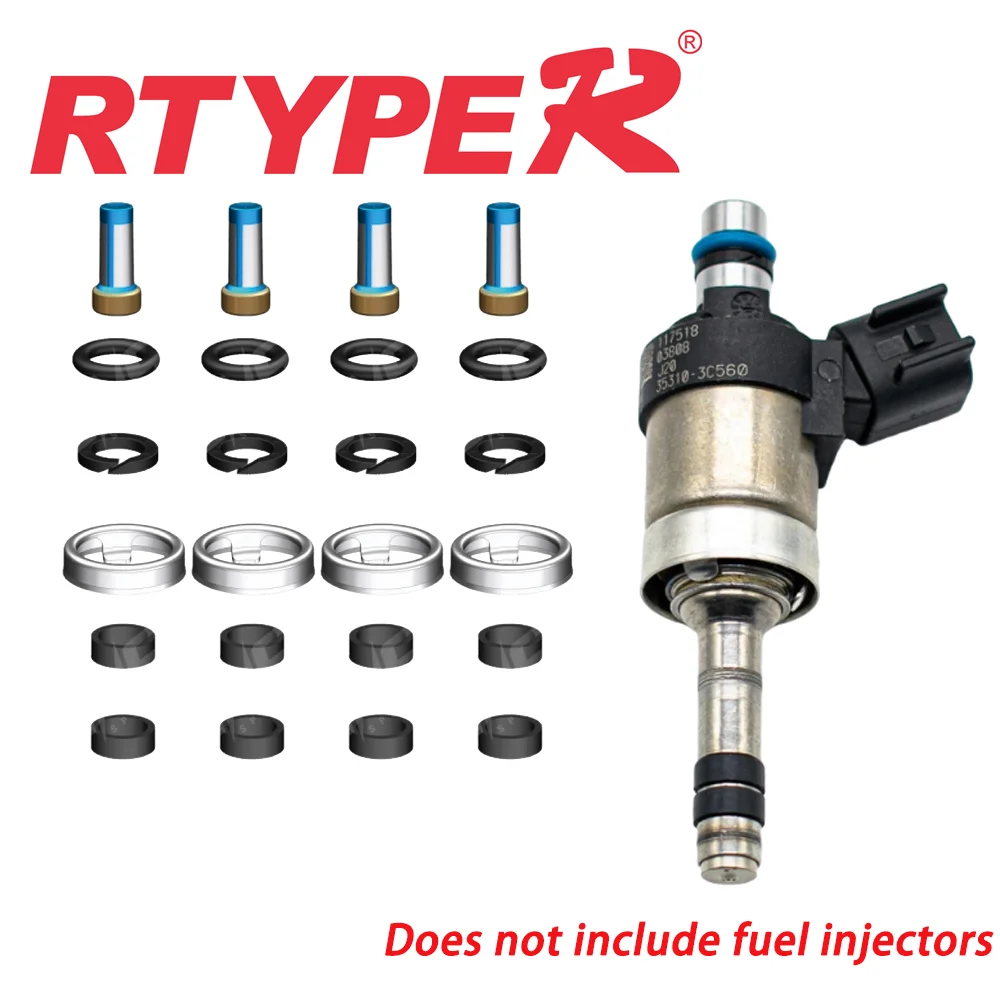 4Set GDI Fuel Injector Repair Kits 35310-3C560 For Wall Haval H6 H8 H9 Suitable For Modern Kia 3.3 3.8 TS-g3105 1100200XEC01