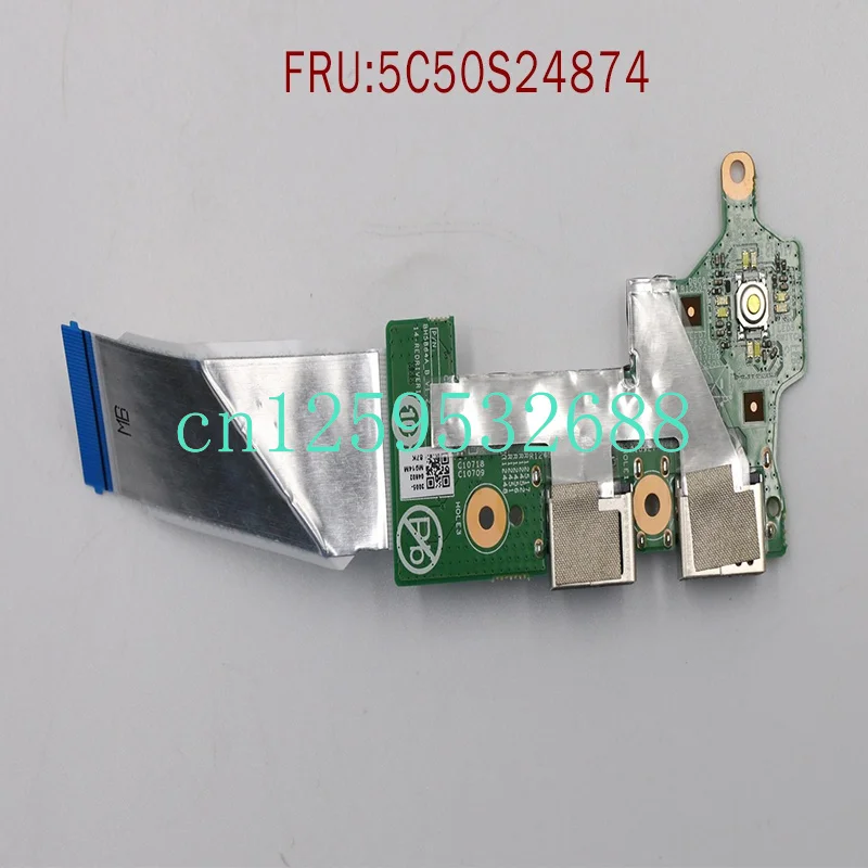 New for Lenovo thinbook 14s-iwl power on switch button USB board 5c50s24874