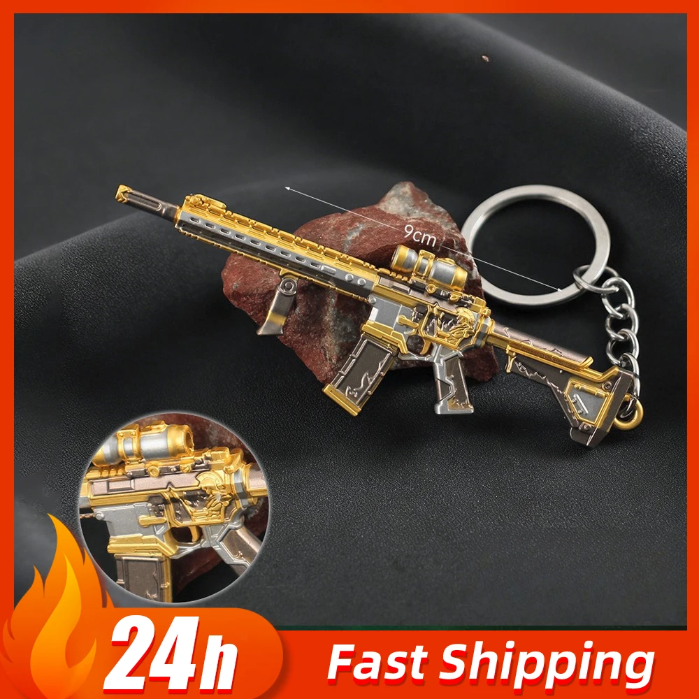 

Игрушечный пистолет-брелок Delta Force M4A1 - Ares' Wrath, 9 см, модель оружия для косплея, коллекционный настольный сувенир, подарок для мальчика