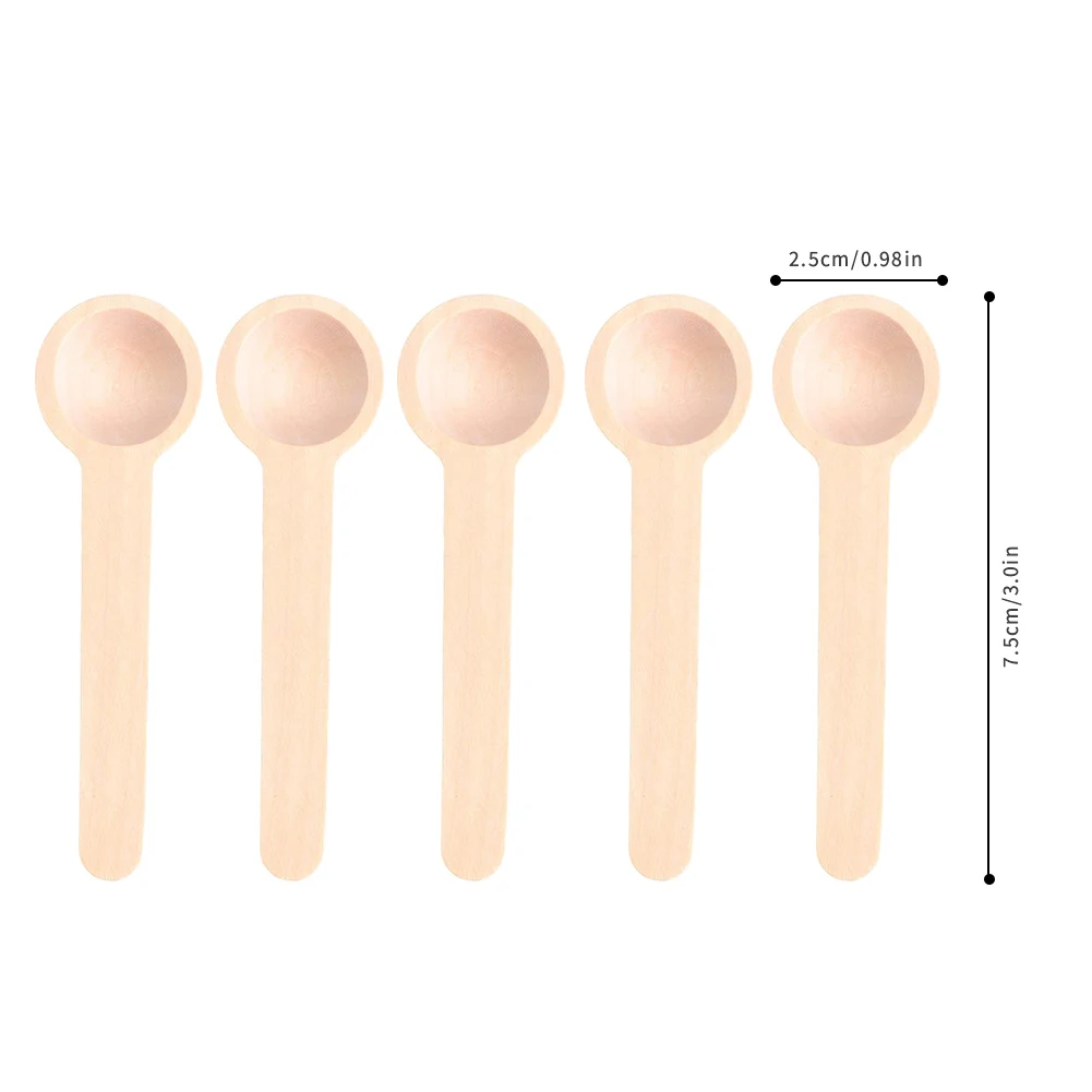 10pcs Kitchen Seasoning Honey Coffee Kitchen Cooking Small Wooden Salt Spoons for Spice Jars Tools Measuring Spoons Set