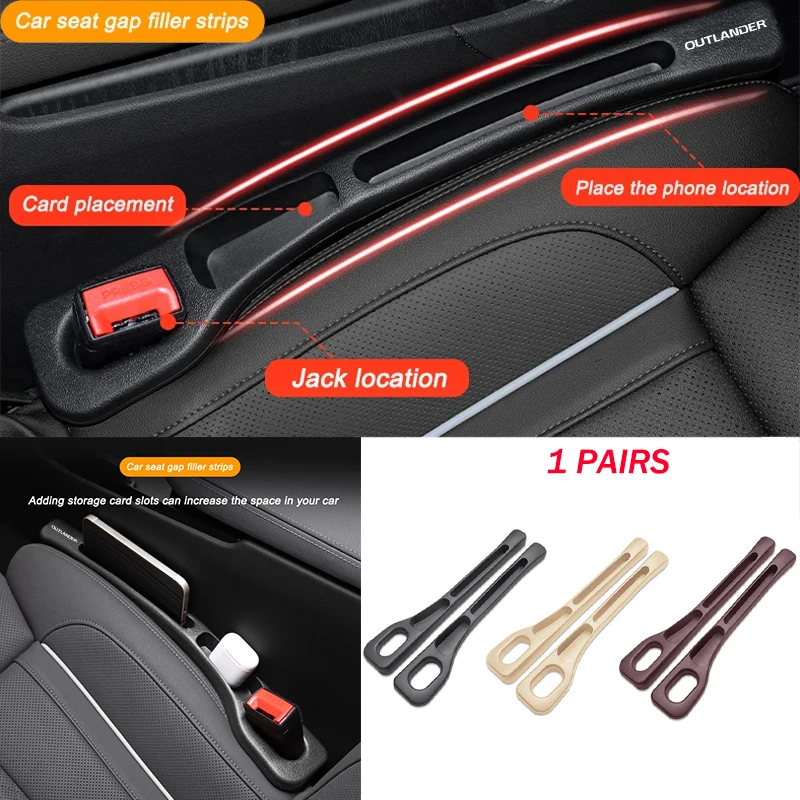 Car Seat Crevice Filling Storage Leak-proof Sealing Strip Interior For Mitsubishi Outlander Auto Accessories