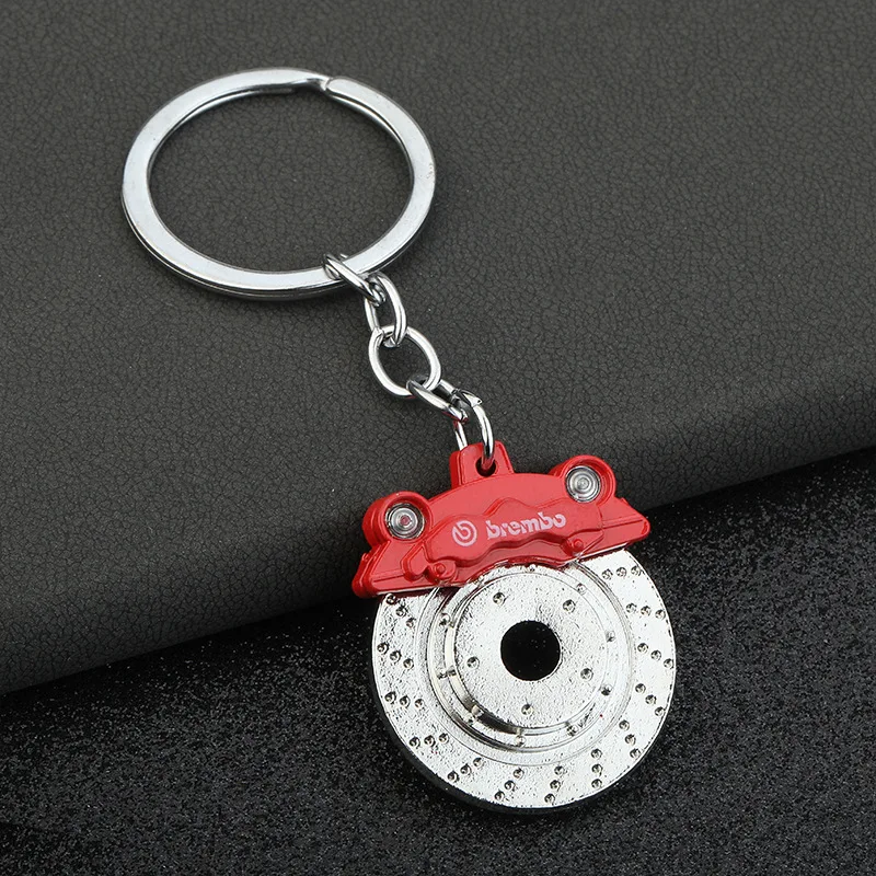 New Creative car Wheel Rim Keychain Metal Wheel Brake Disc Key Ring Holder Auto Keyrings Motorcycle Key Chain