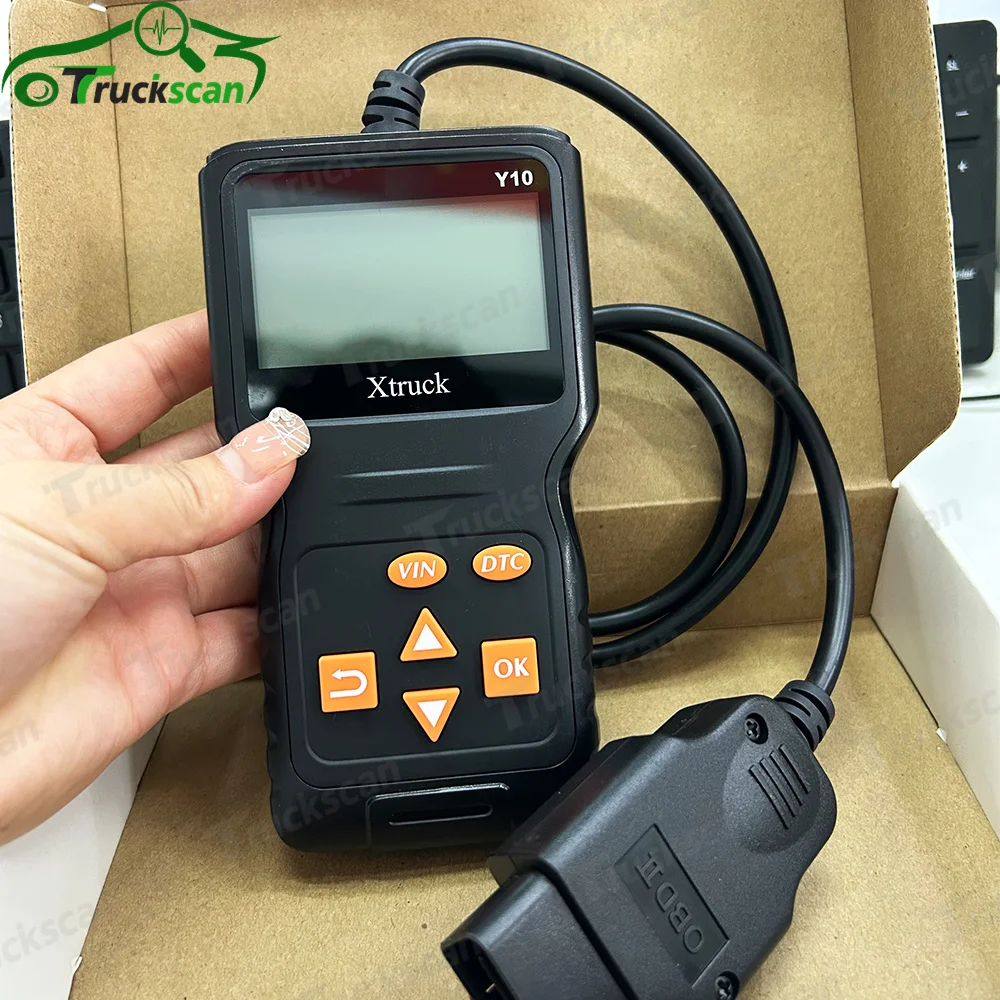 

Xtruck Y10 Universal OBD2 Scanner Check Engine Light Car Code Reader Diagnostic Get Vehicle Information, Data Flow, Real-time