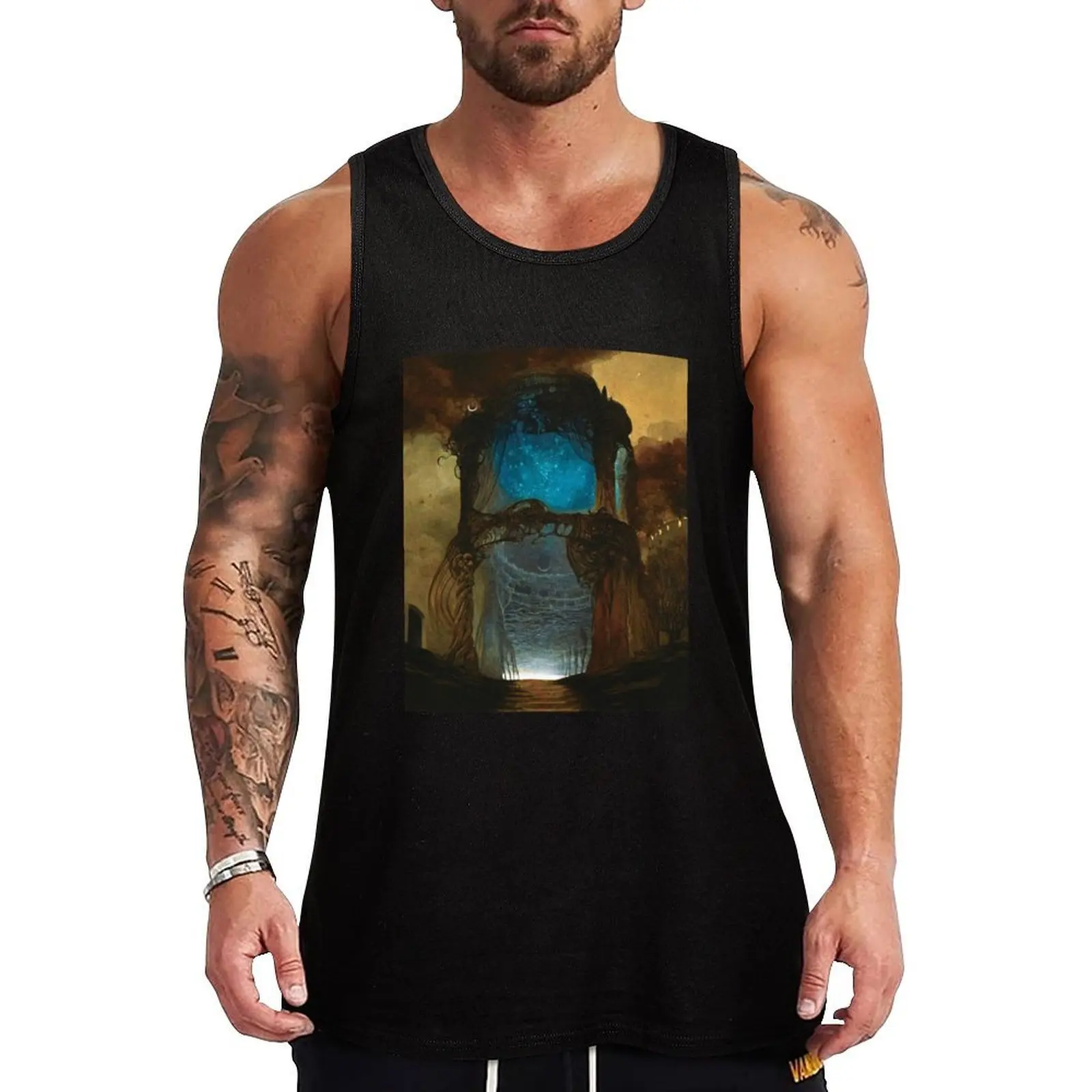 

Untitled, byZdzisaw Beksiński Tank Top Minimal Print Tank Top Simple Graphic Sleeveless