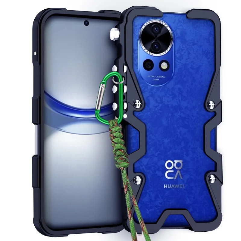 

Metal Mechanical Arm Bumper Case For Huawei Nova 12 Lite 12i 12S Nova 11 Ultra 10 Pro 9 SE Case Cover Phone Shell Bag
