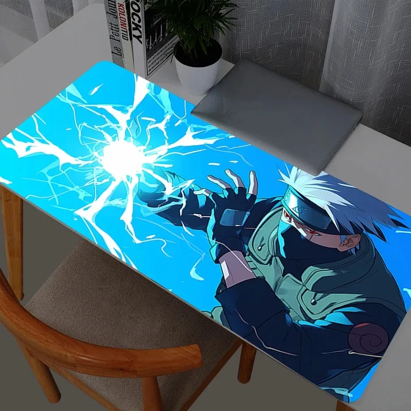 

Gaming Mouse Pad Large Naruto Kakashi Hatake Computer Mousepad Desk Mat PC Anime Carpet Keyboard Gamer Accessories Table