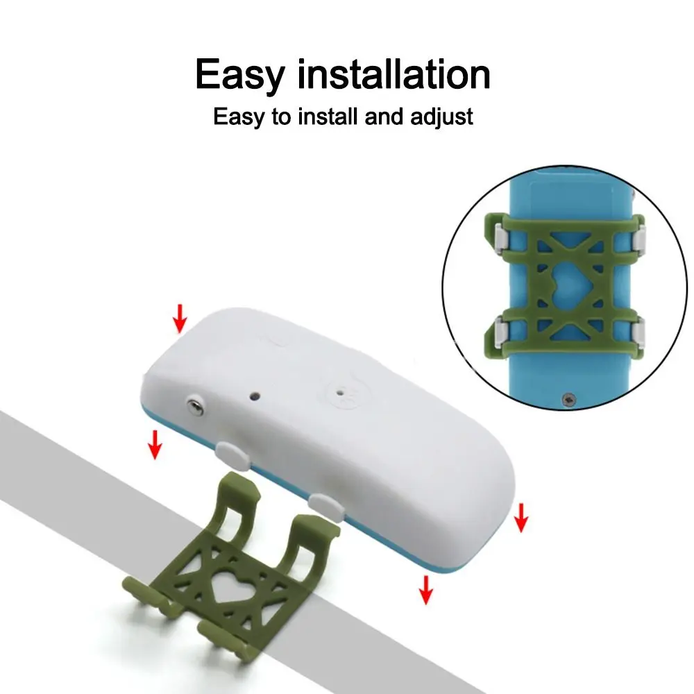 Mini Pet Tracker Silicone Clip Easy to Install Anti-slip Pet Positioner Fixing Clips for For Pet GPS TK911SA