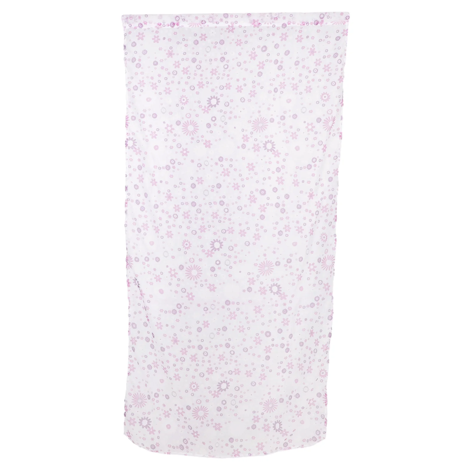 

100x200cm Window Sheer Curtains Floral Tulip Print Voile Panel for Bedroom Bathroom Decor Light Filtering Privacy Screen Purple