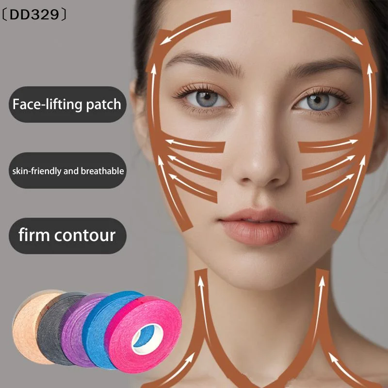 1 Rolle Gesichts- und Halsfalten-Entfernungstape, glattes, vielseitiges, hochelastisches Gesichtsaufkleber für Stirn, Hals, Lippen, Kinn, Werkzeug〔DD329〕