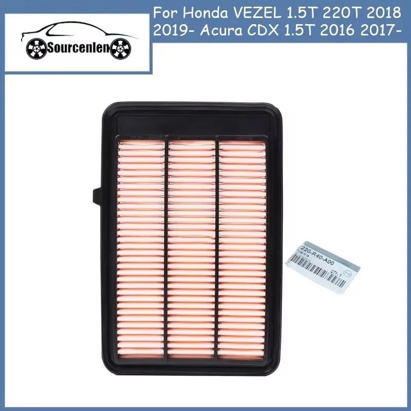 Car Engine Air Filter for Honda VEZEL 1.5T 220T 2018 2019- Acura CDX 1.5T 2016 2017- 17220-5WA-H00 172205WAH00