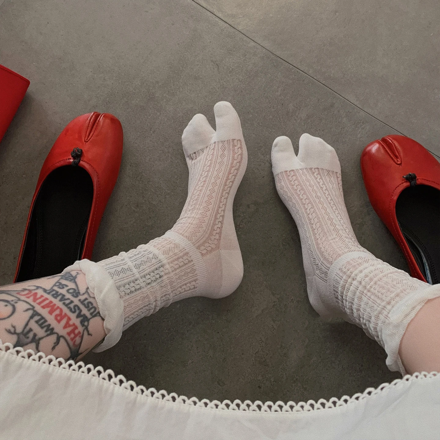 Comfortable Soft BreathableCombed Cotton Summer Thin Split Toe Woman Mesh Socks Ice Cream Candy Color Two-Toed Japanese Tabi Sox image 2