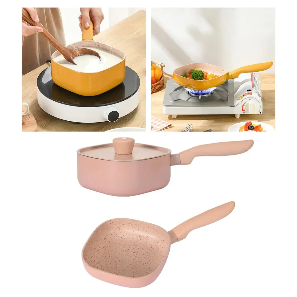 

Frying Pan with Milk Pot Cookware Set for Gas Cooker Induction