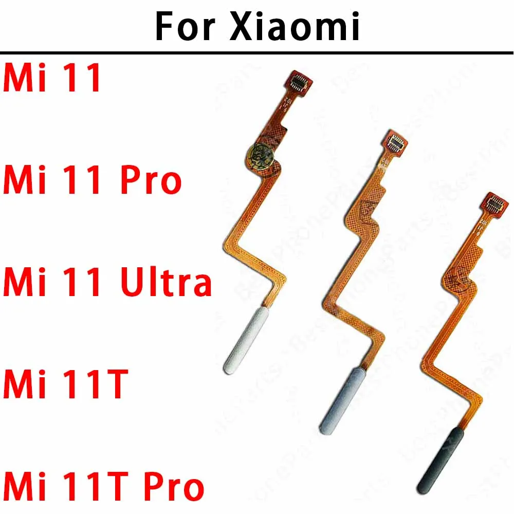 Fingerprint For Xiaomi Mi 11 11T Pro Ultra Mi11 Mi11T Finger print sensor home button ribbon flex cable Replacement Spare Parts