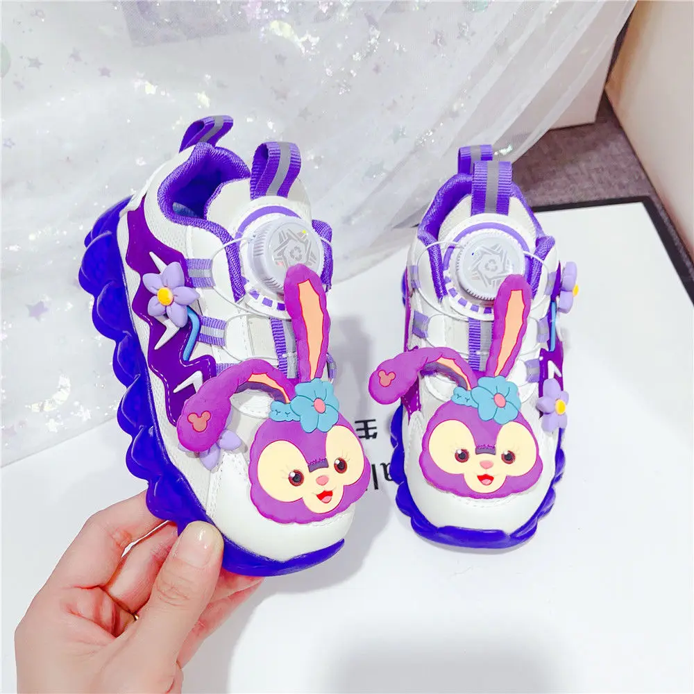 2024 Spring And Autumn New Star Dai Lu Cartoon Princess Girl Button Running Casual Fashion StellaLou children kids shoes