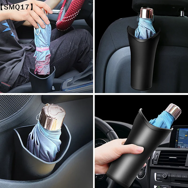 Car Umbrella Storage Box Versatile Space Saving Auto Umbrella Holder Rack Backseat Can Garbage Car Cup Car Holder【SMQ】