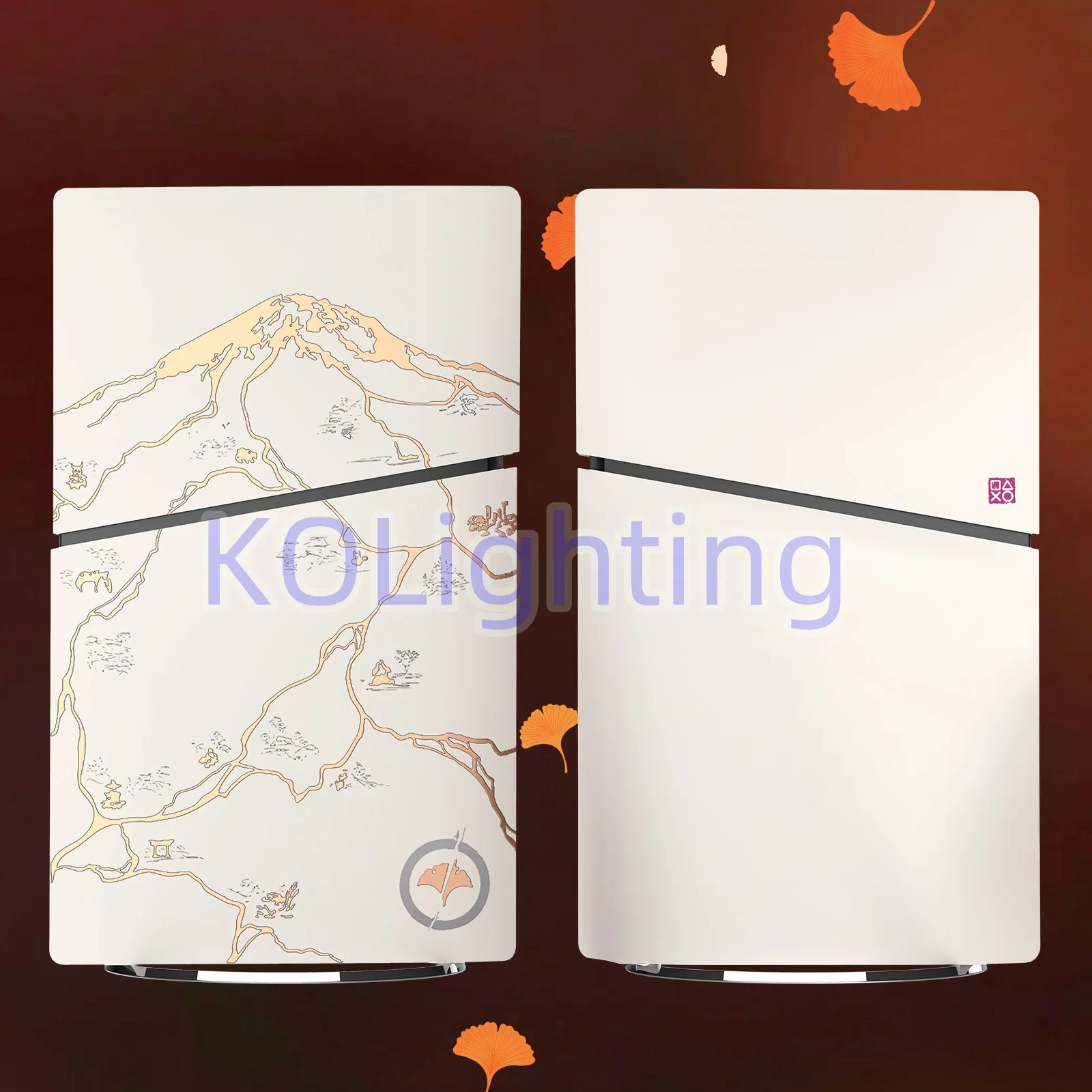 New Ghost Slim Digital Edition Cover Shell Panels Compatible with PlayStation 5 Slim Yotei Protective Replacement Plates