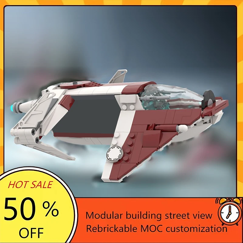 

Набор из 410 деталей: популярная модель космического корабля из фильма «Звездные войны», конструктор MOC, модульные технологичные блоки, подарок на праздник, игрушка для сборки, детский набор