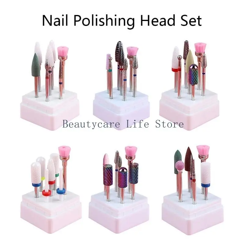 652C Professional Nail Drill Bits Set Nail Drill Bit Rotary Burrs for Electric Manicure Pedicure Nail File Machine