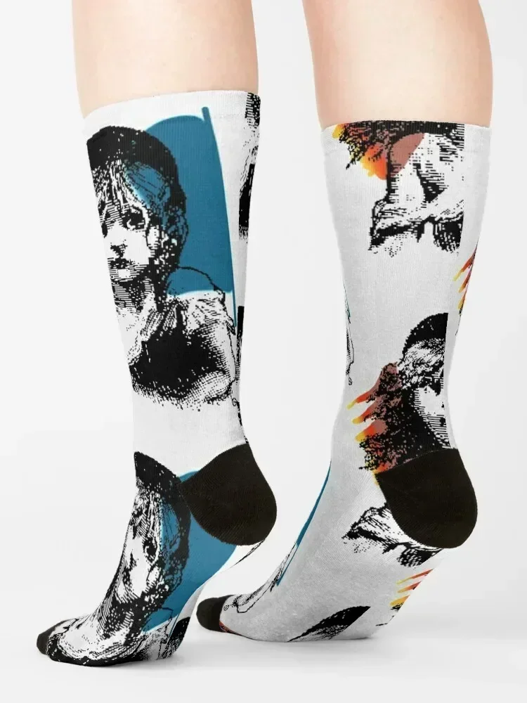 1986 Les Miserables London Broadway Broadway Socks Antiskid soccer sports stockings soccer anti-slip Socks Women Men's